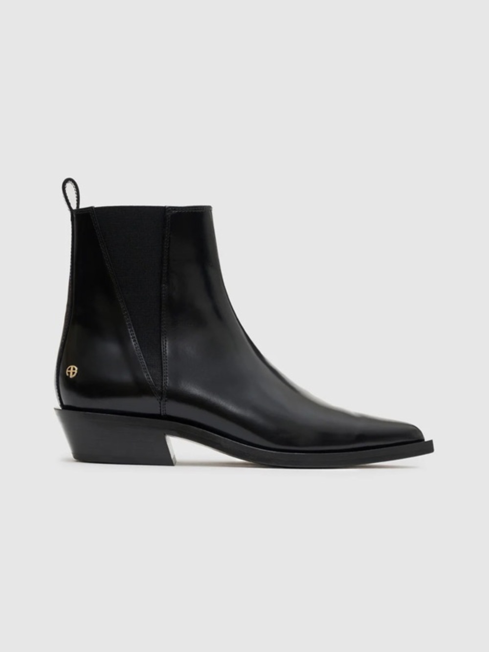 NIB Anine Bing Bekah Flat Boots in High Shine Black 41 $800